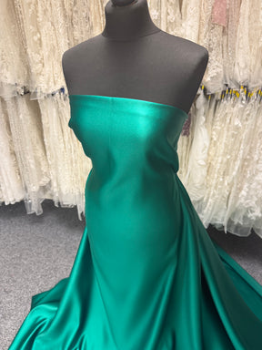 Satin Duchesse Polyester Vert - Contessa