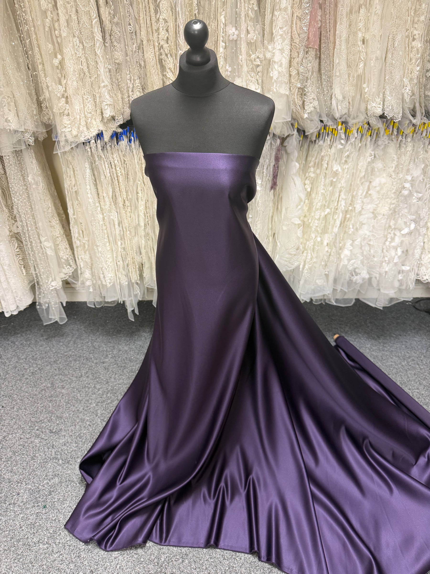 Satin Duchesse Polyester Améthyste - Contessa