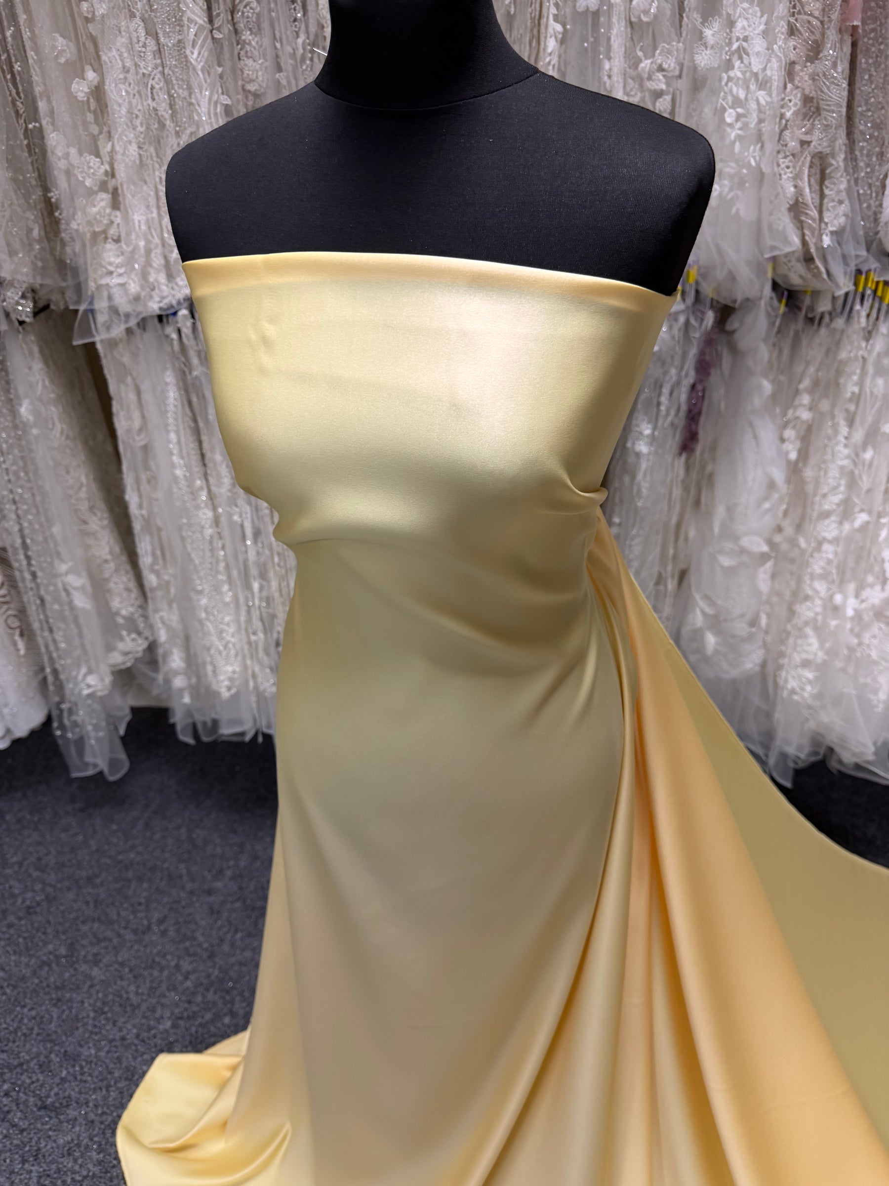 Lemon Polyester Satin - Moldova