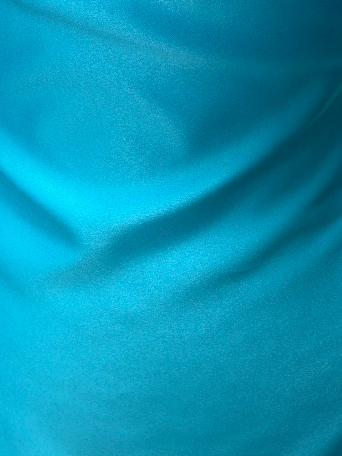Satin Polyester Turquoise - Majestueux