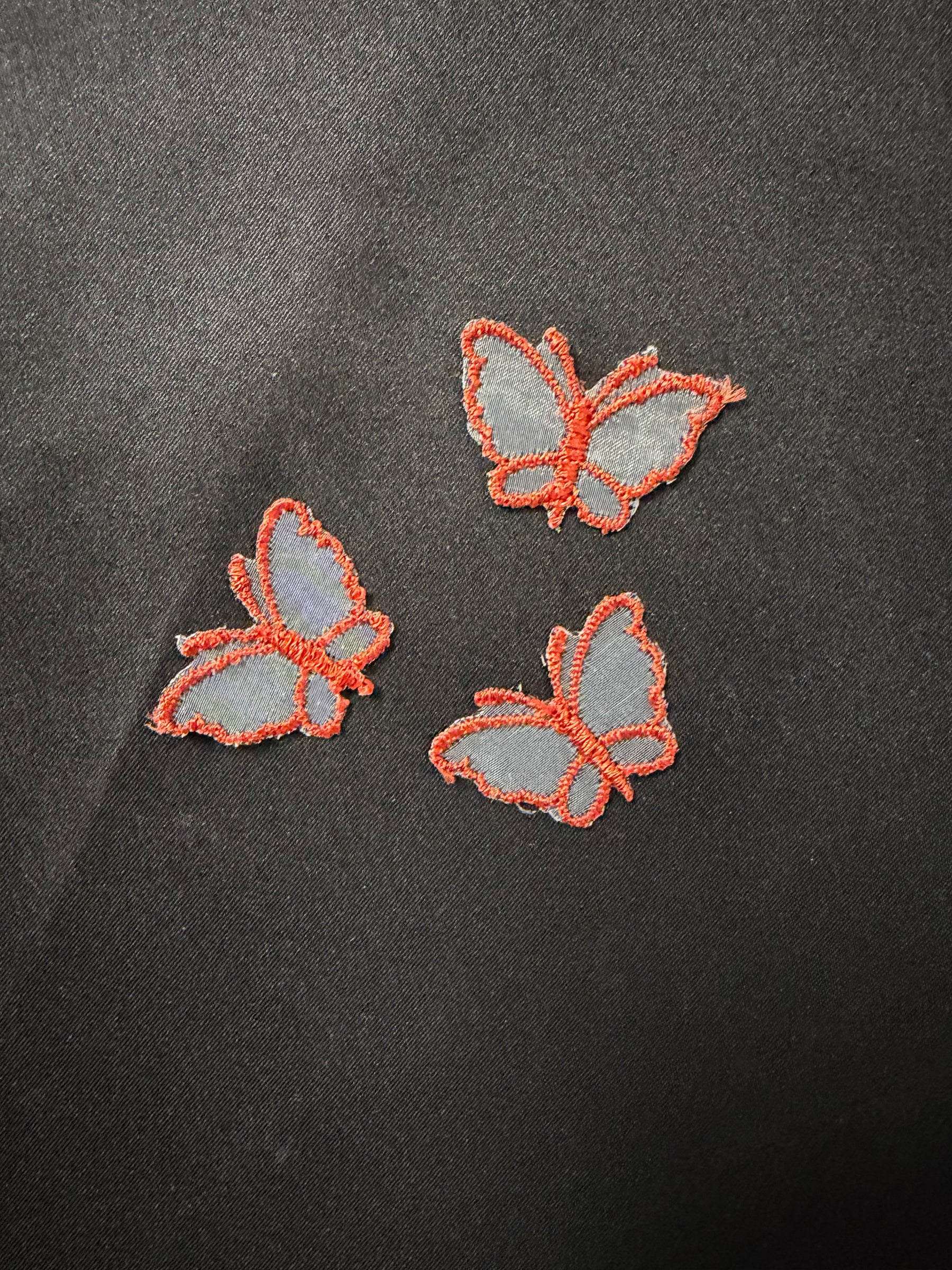 Applique papillon orange brûlé - M1