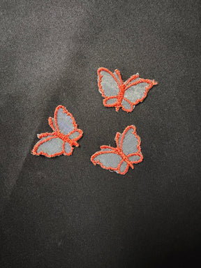 Applique papillon orange brûlé - M1