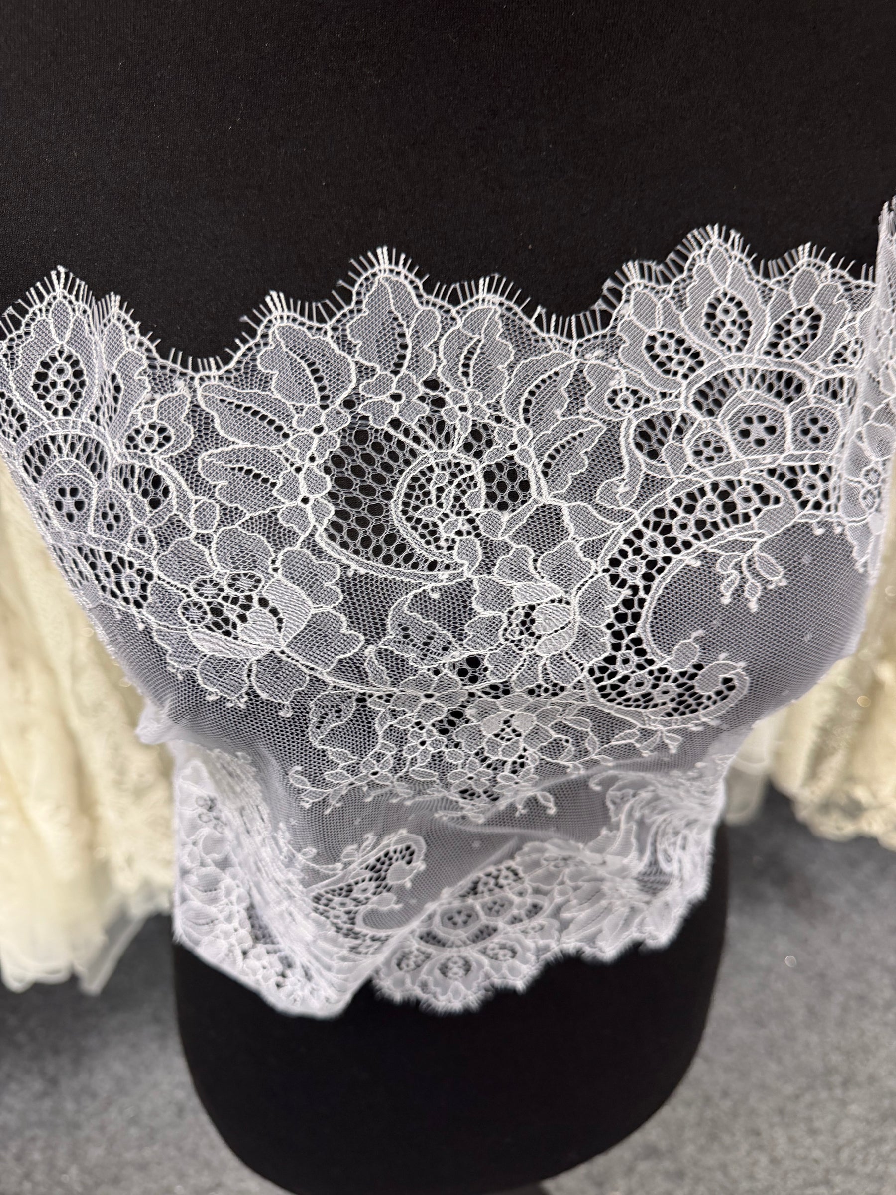 Bordure en dentelle blanche - Katherine (T372)