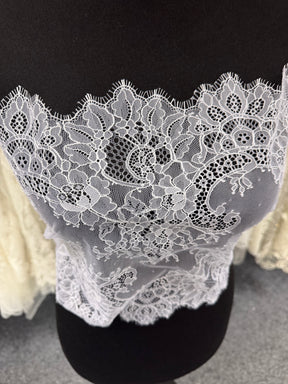 Bordure en dentelle blanche - Katherine (T372)