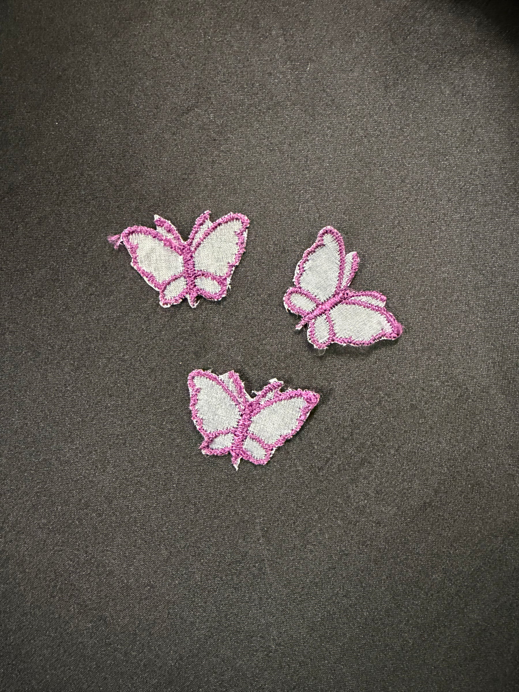 Applique papillon violet - M1