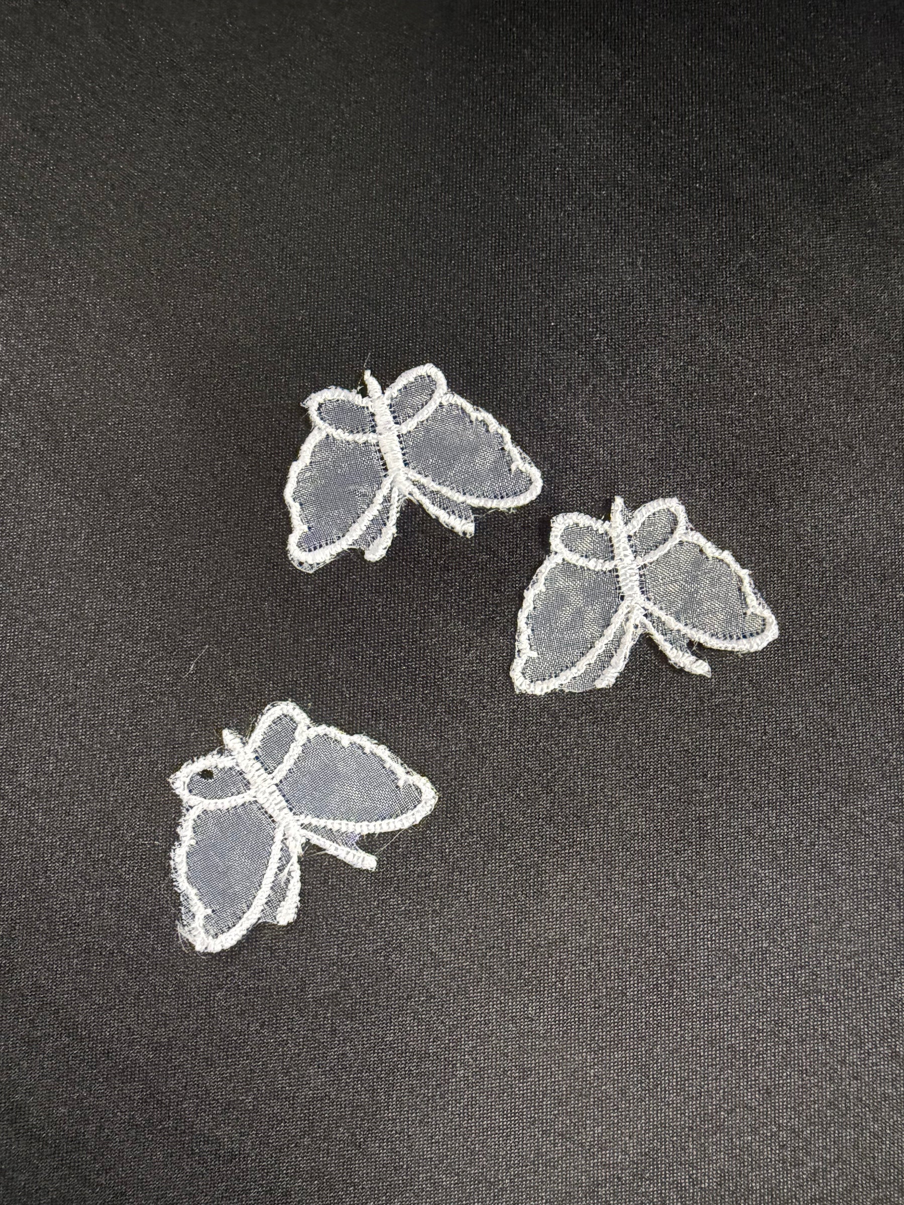 Applique papillon blanc - M1