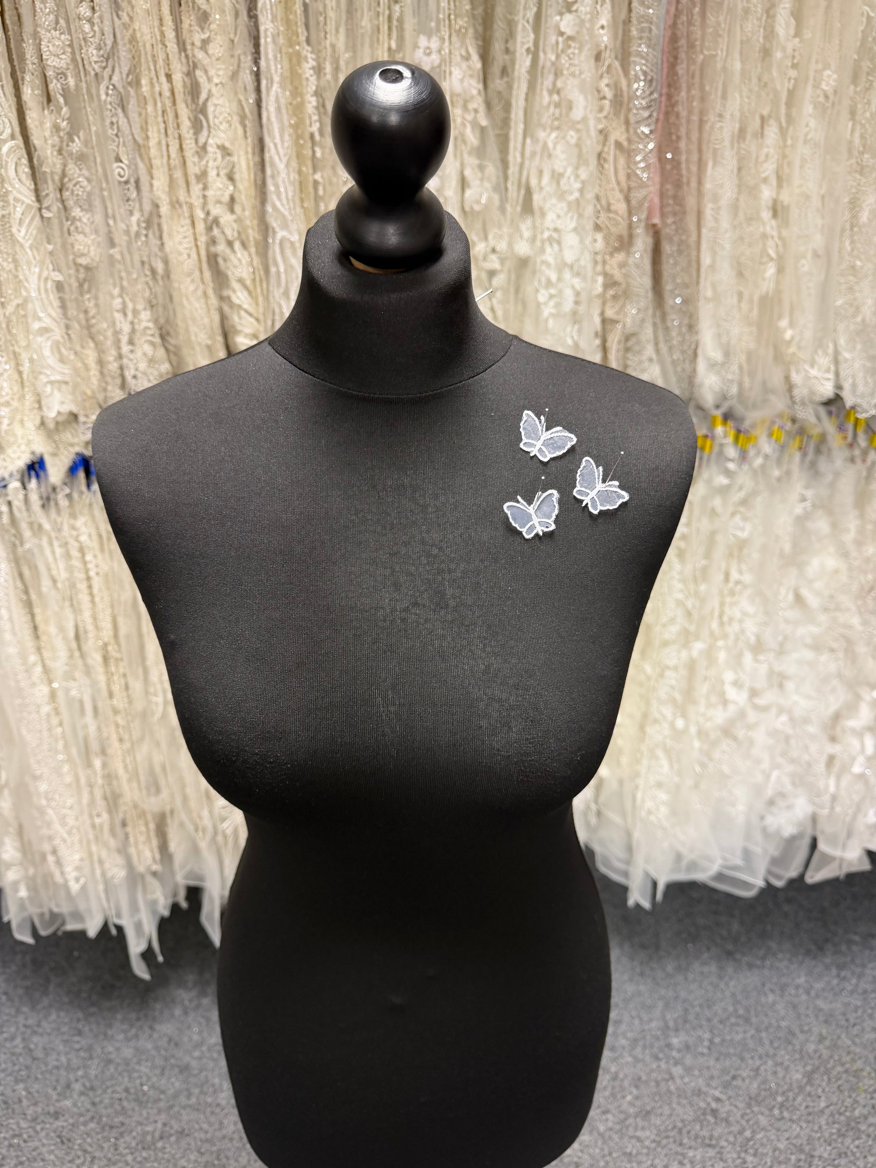 Applique papillon blanc - M1