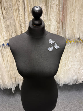 Applique papillon blanc - M1