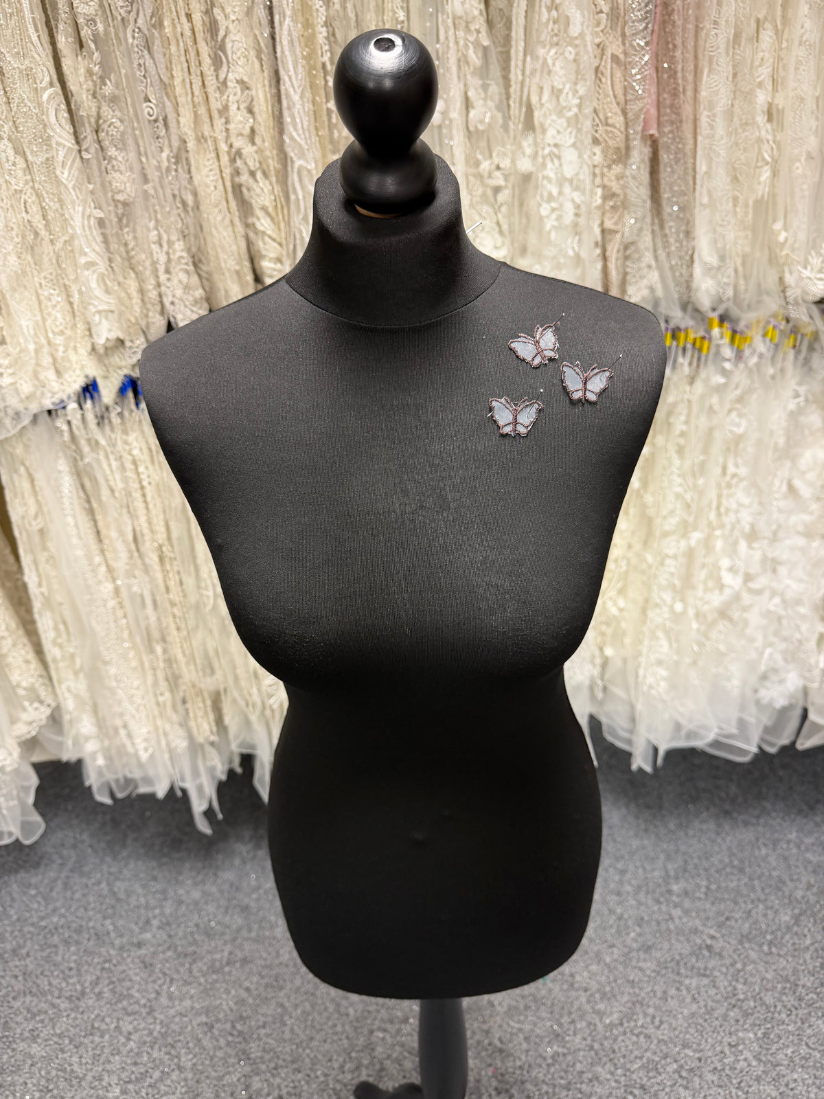 Applique papillon chocolat - M1