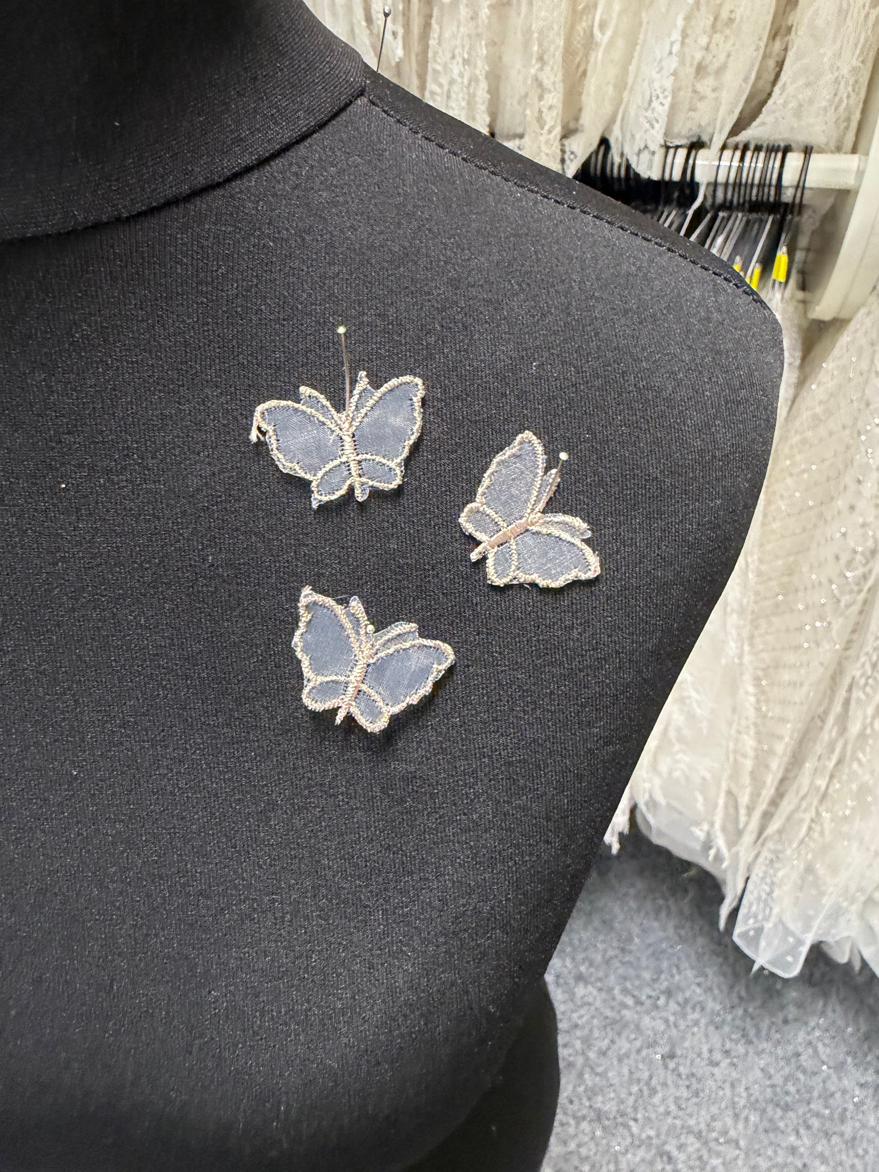 Applique papillon café - M1
