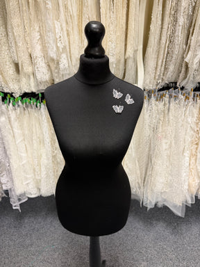 Applique papillon rose clair - M1