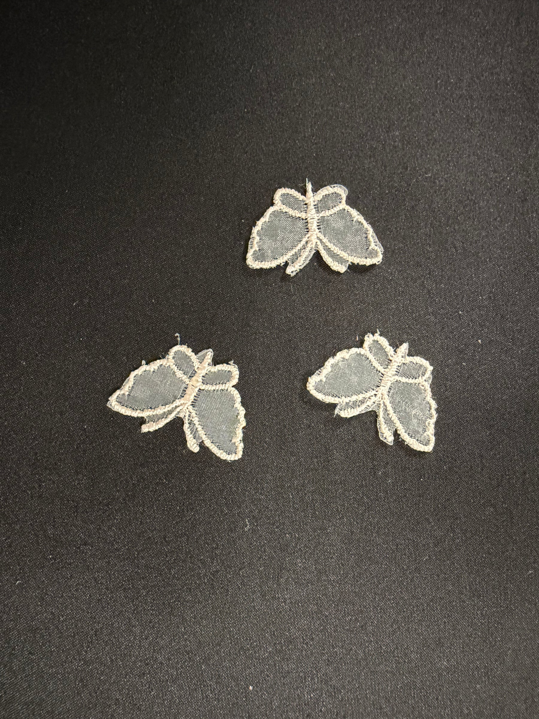 Applique papillon rose brumeux - M1