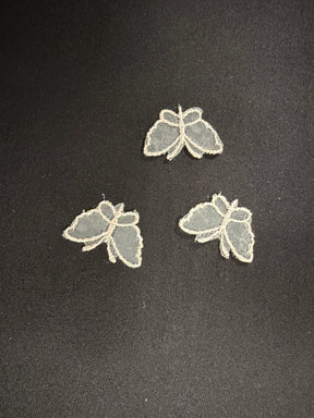 Applique papillon rose brumeux - M1
