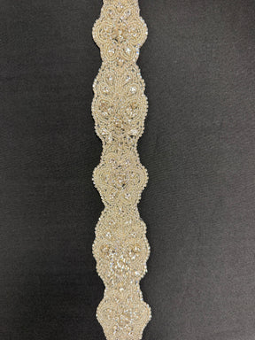 Bordure en perles pour robe - T162