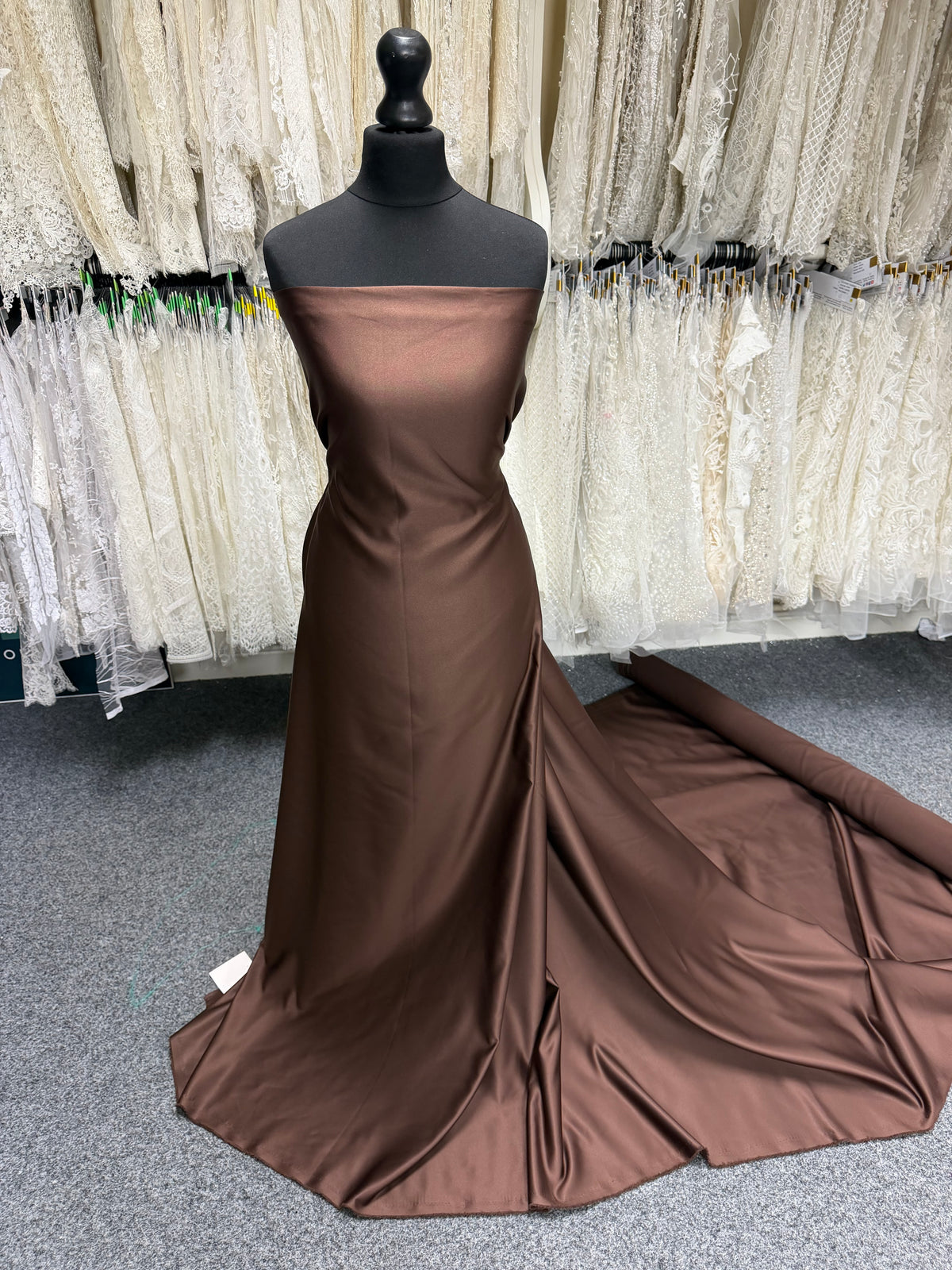 Satin Polyester Chocolat - Majestic