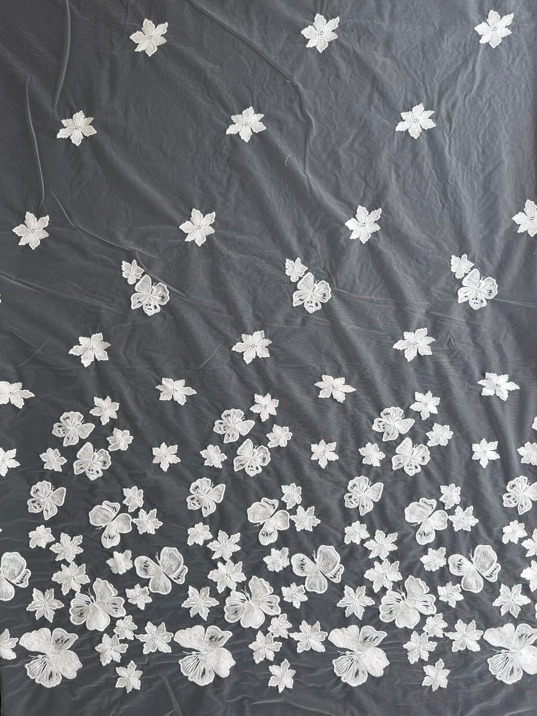 Dentelle brodée ivoire – EB5016