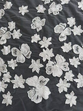 Dentelle brodée ivoire – EB5016