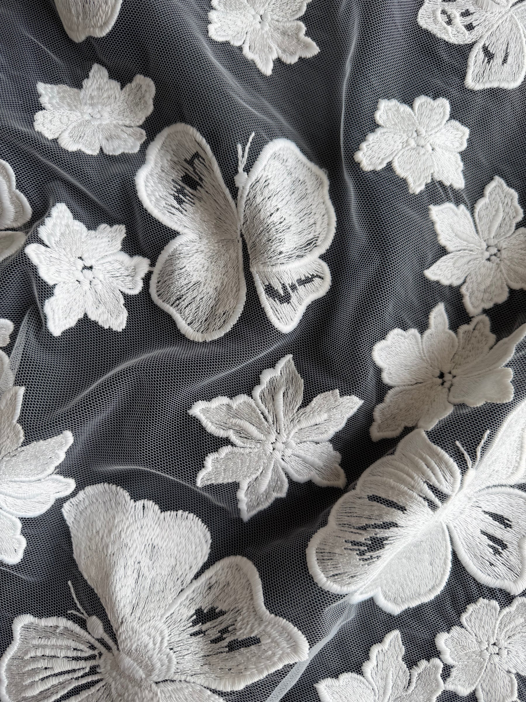 Dentelle brodée ivoire – EB5016