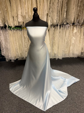 Ice Blue Polyester Satin - Moldova