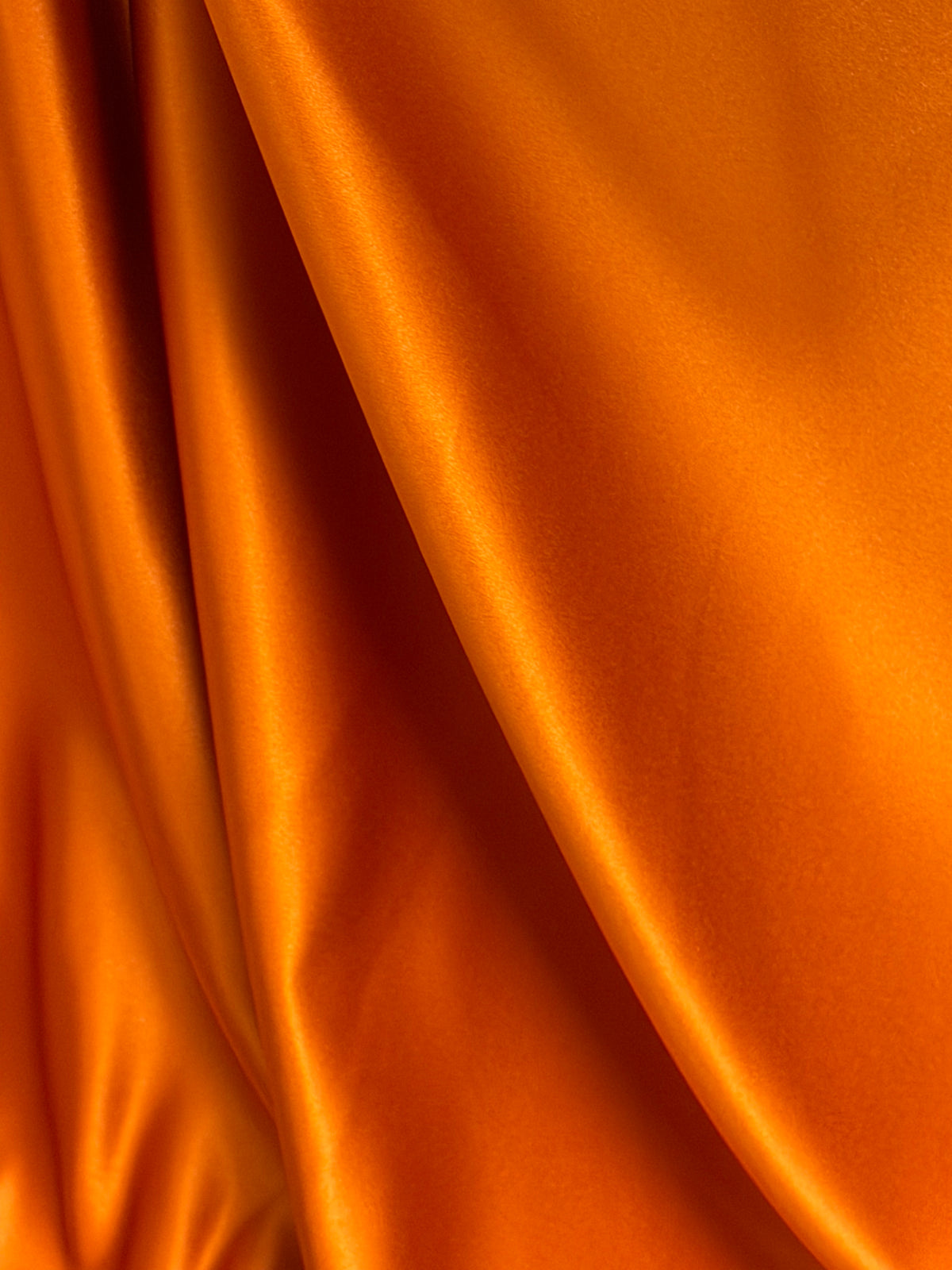 Satin Polyester Orange Brûlé - Classique (CF)