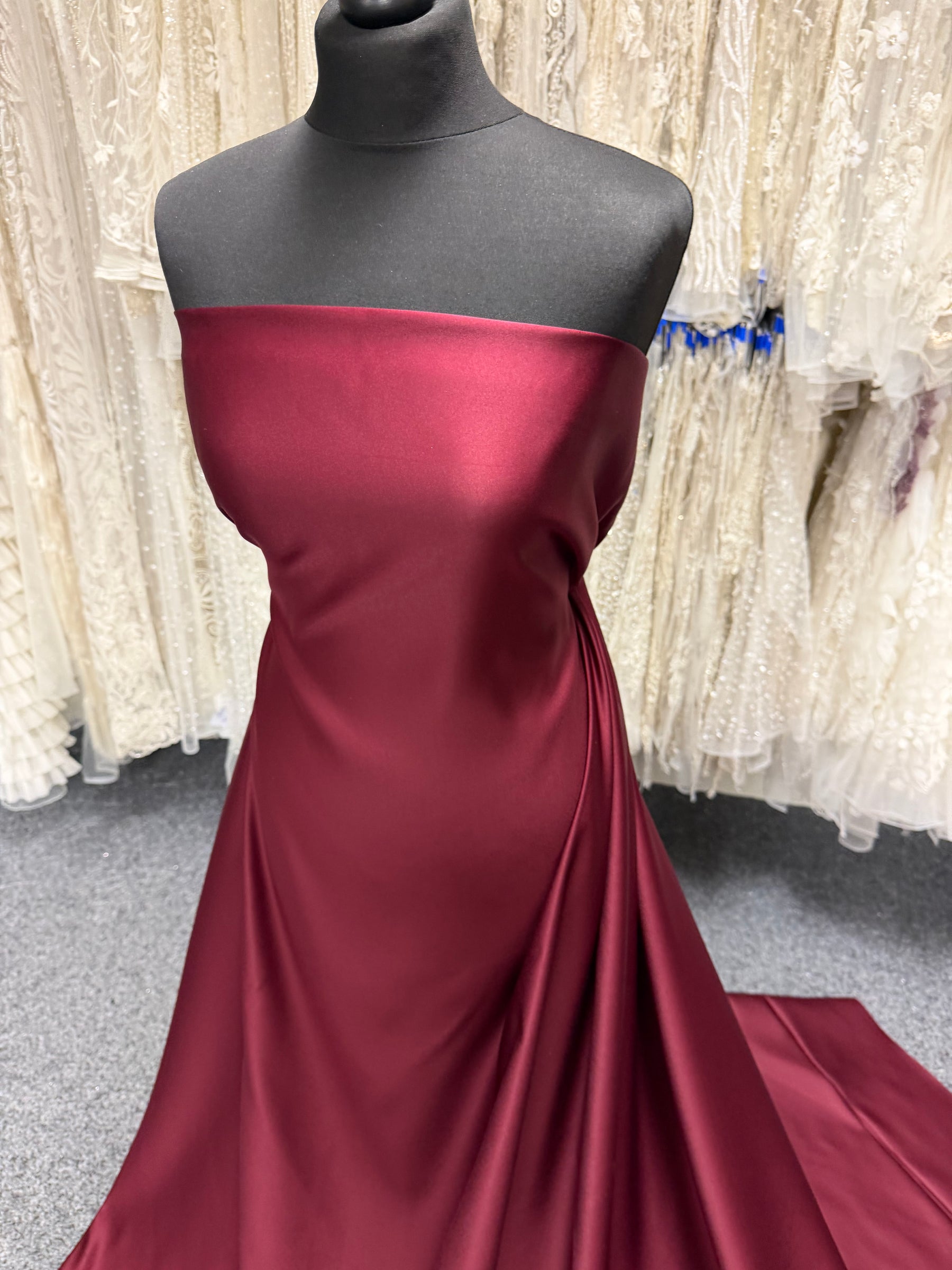 Claret Polyester Satin - Moldova