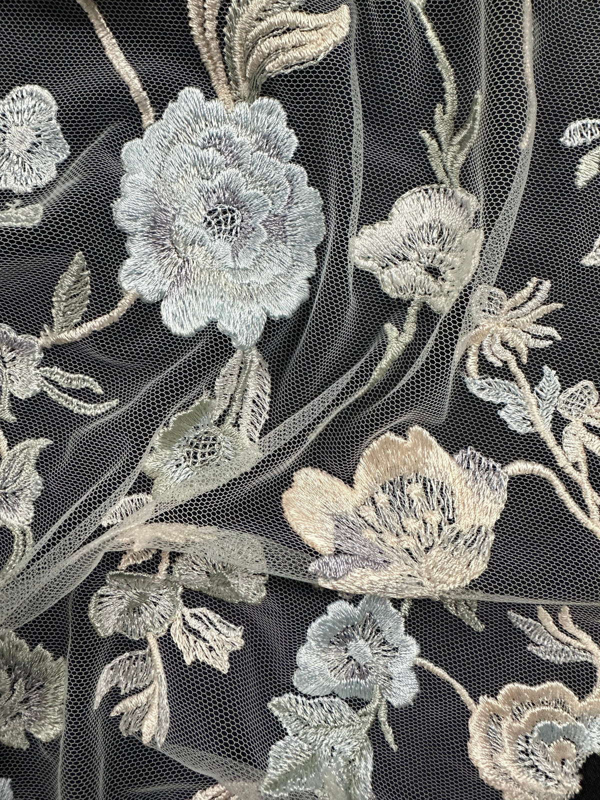 Dentelle brodée multicolore - EB5047