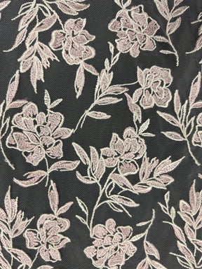 Dentelle brodée rose - EB5048