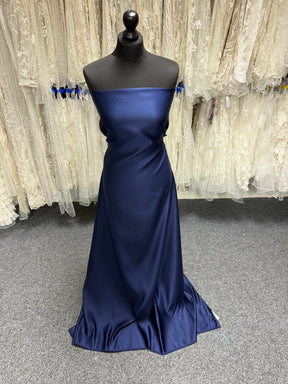 Navy Blue Polyester Satin - Moldova