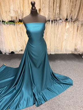 Teal Polyester Satin - Moldova