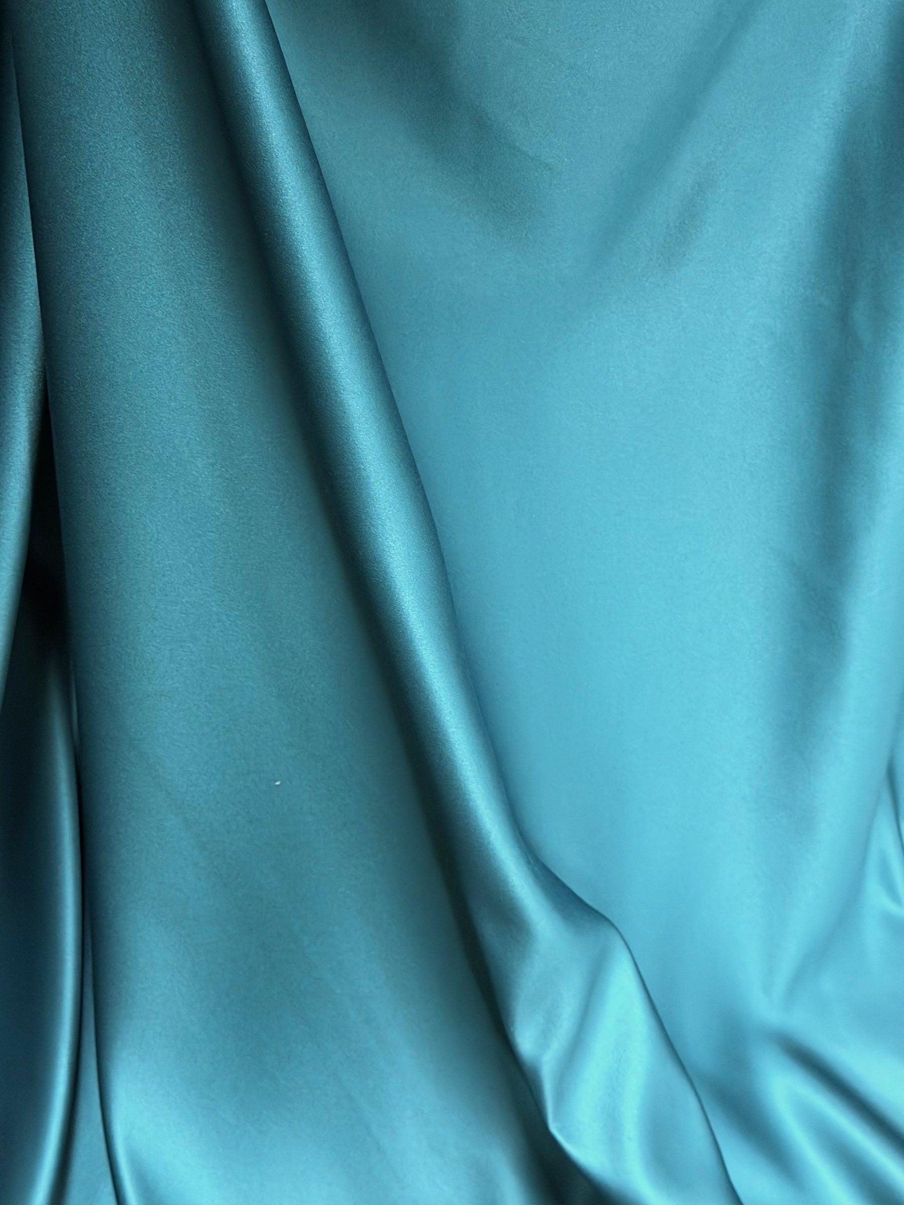 Teal Polyester Satin - Moldova