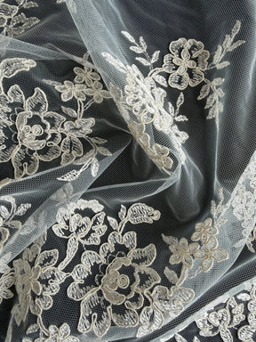 Dentelle cordée ivoire sans perles - Nightfall