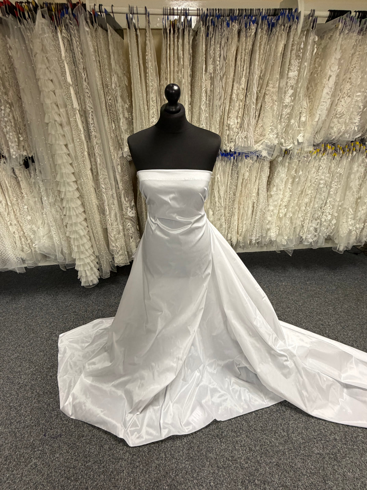 Taffetas Polyester Blanc - Élégance