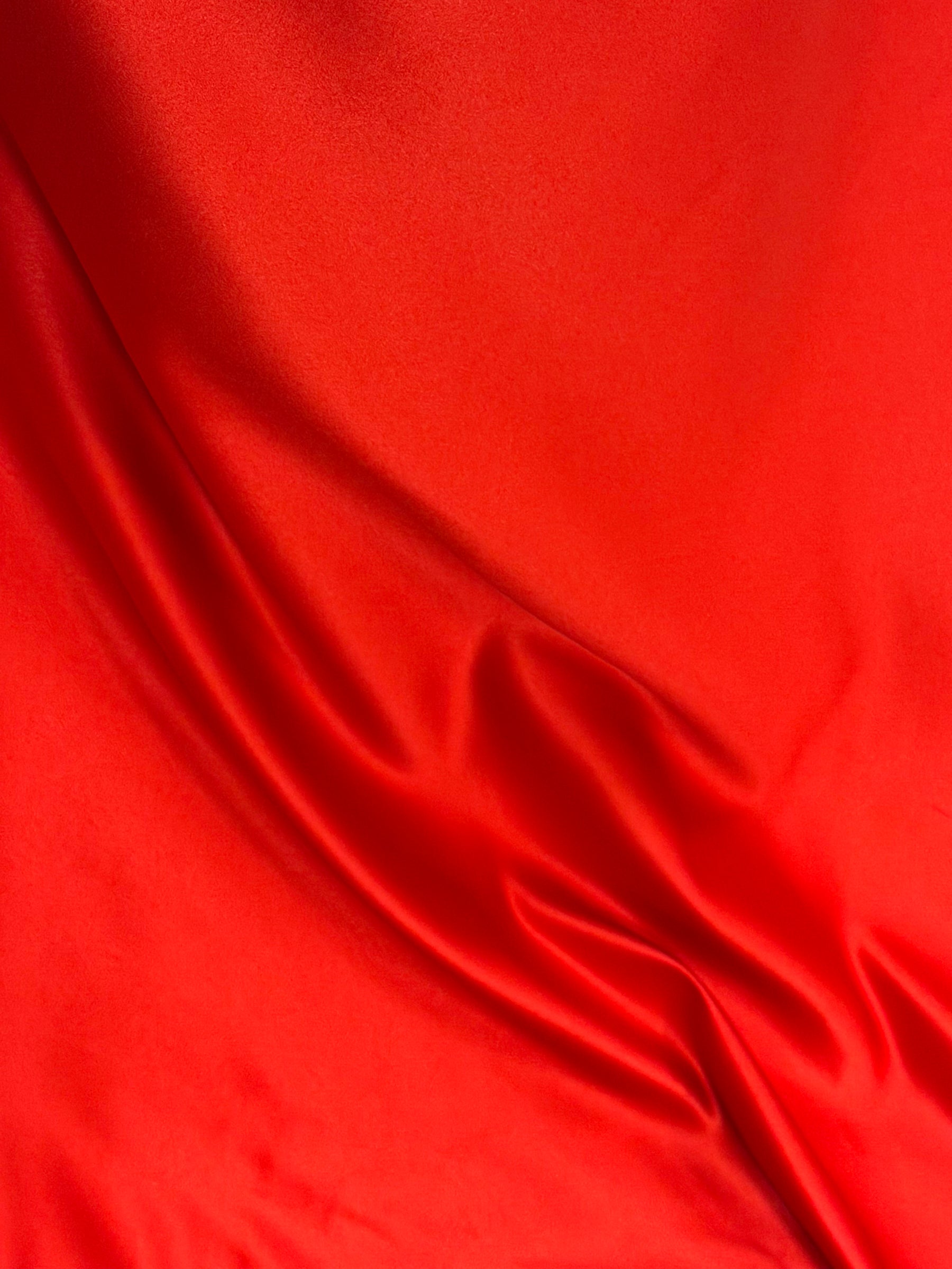 Scarlet Polyester Satin - Moldova
