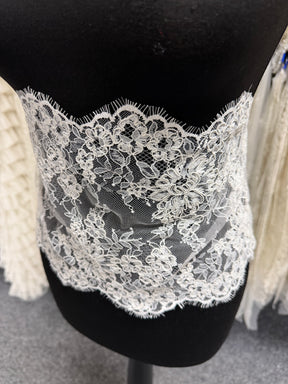 Ivory Corded Lace Trim - Fawn