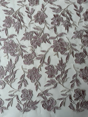 Dentelle brodée rose - EB5048