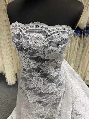 White Corded Lace - P442