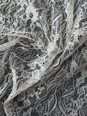 Dentelle à sequins ivoire - LB6005