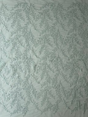Dentelle à paillettes vert clair - EB3065