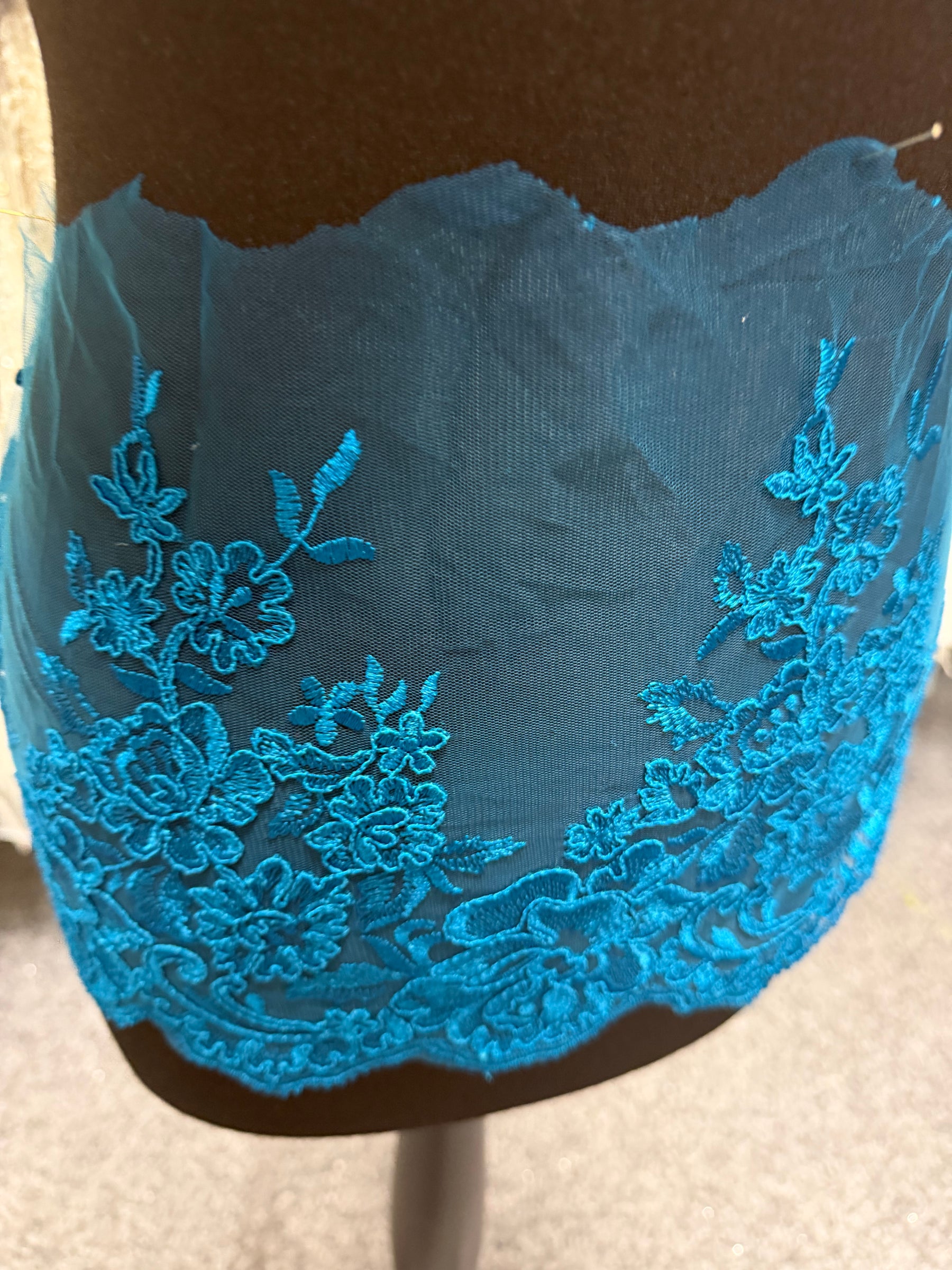 Passepoil torsadé bleu sarcelle - T726