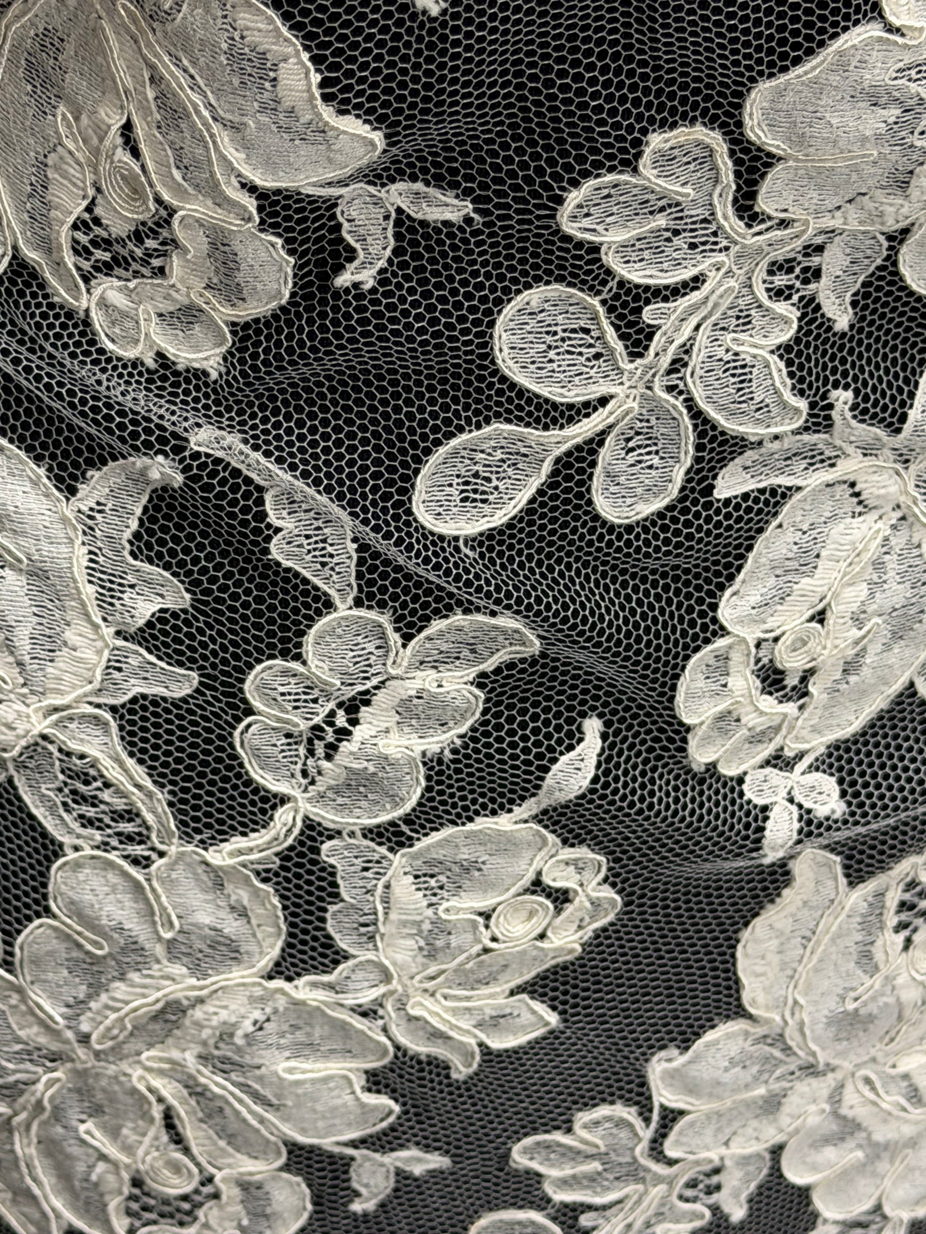Ivory Corded Chantilly Lace – Mateo