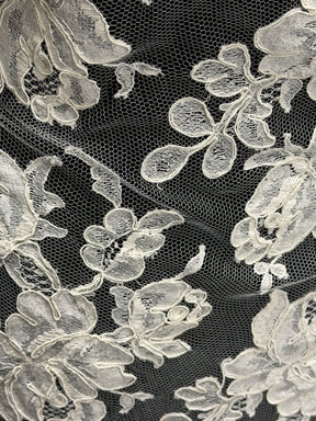 Ivory Corded Chantilly Lace – Mateo