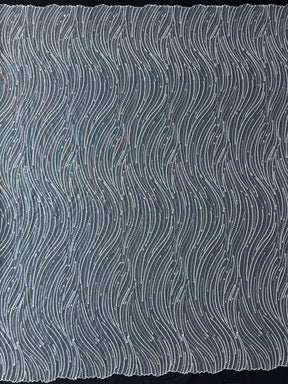 Dentelle à paillettes ivoire - EB3011