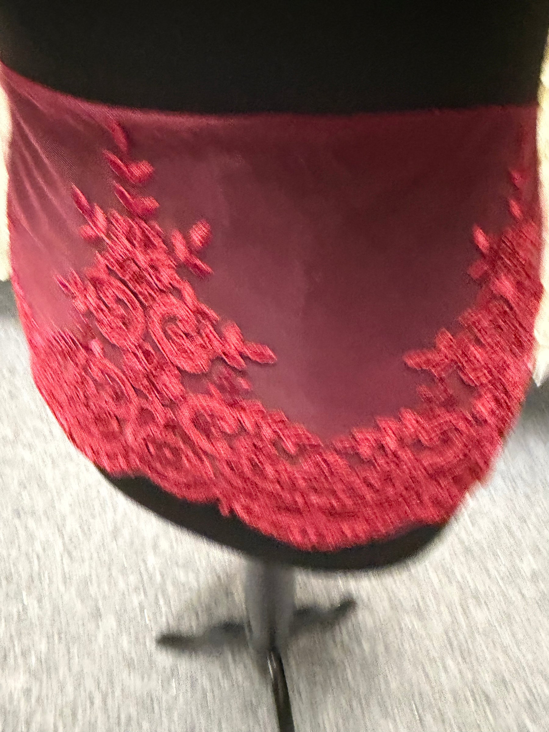 Passementerie en dentelle cordée - Couleur vin - T623