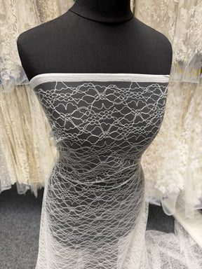 Tulle brodé ivoire clair - EB5030