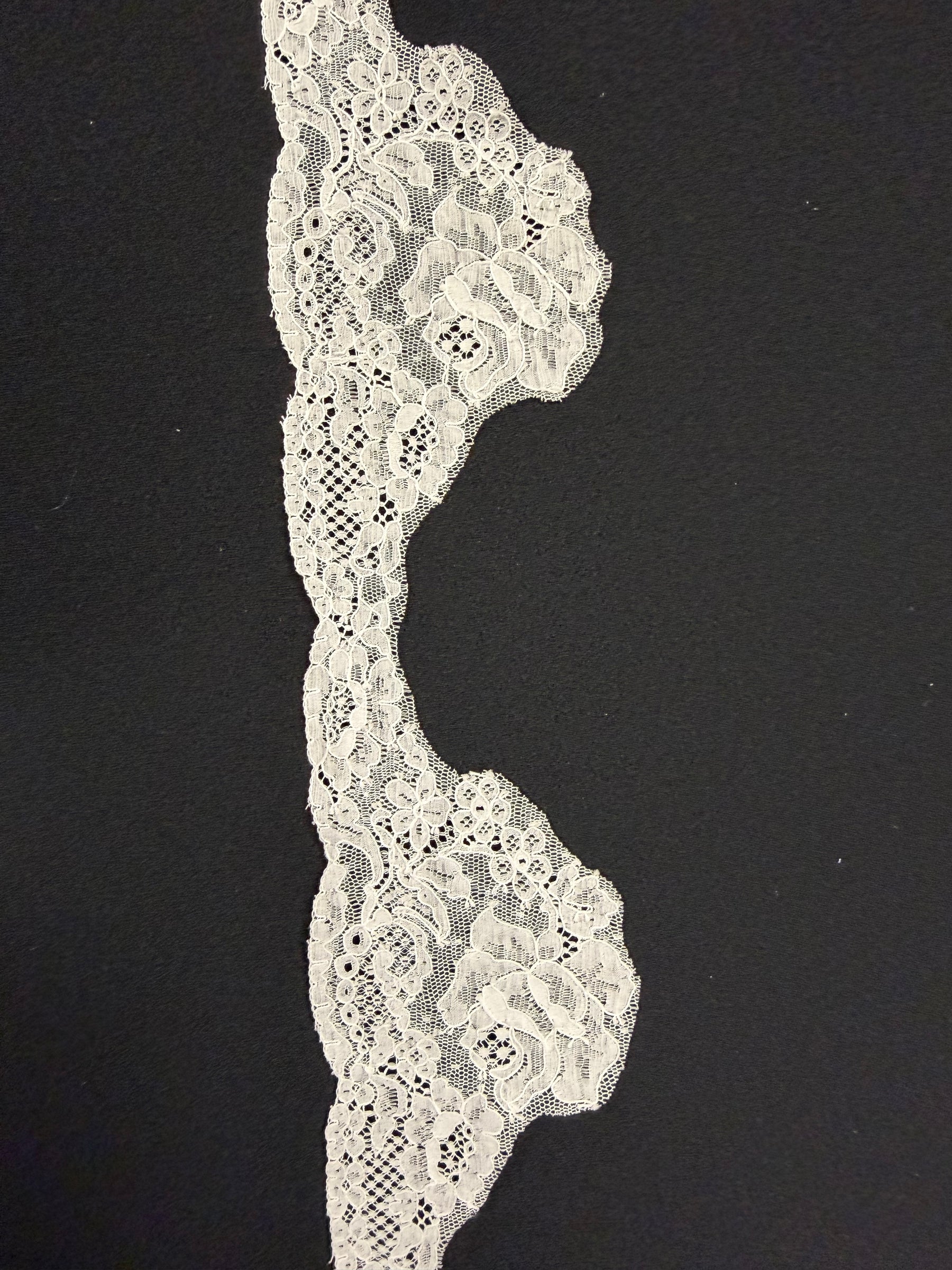 Bordure en dentelle d'Alençon ivoire - T559