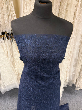 Dentelle brodée marine - EB5010