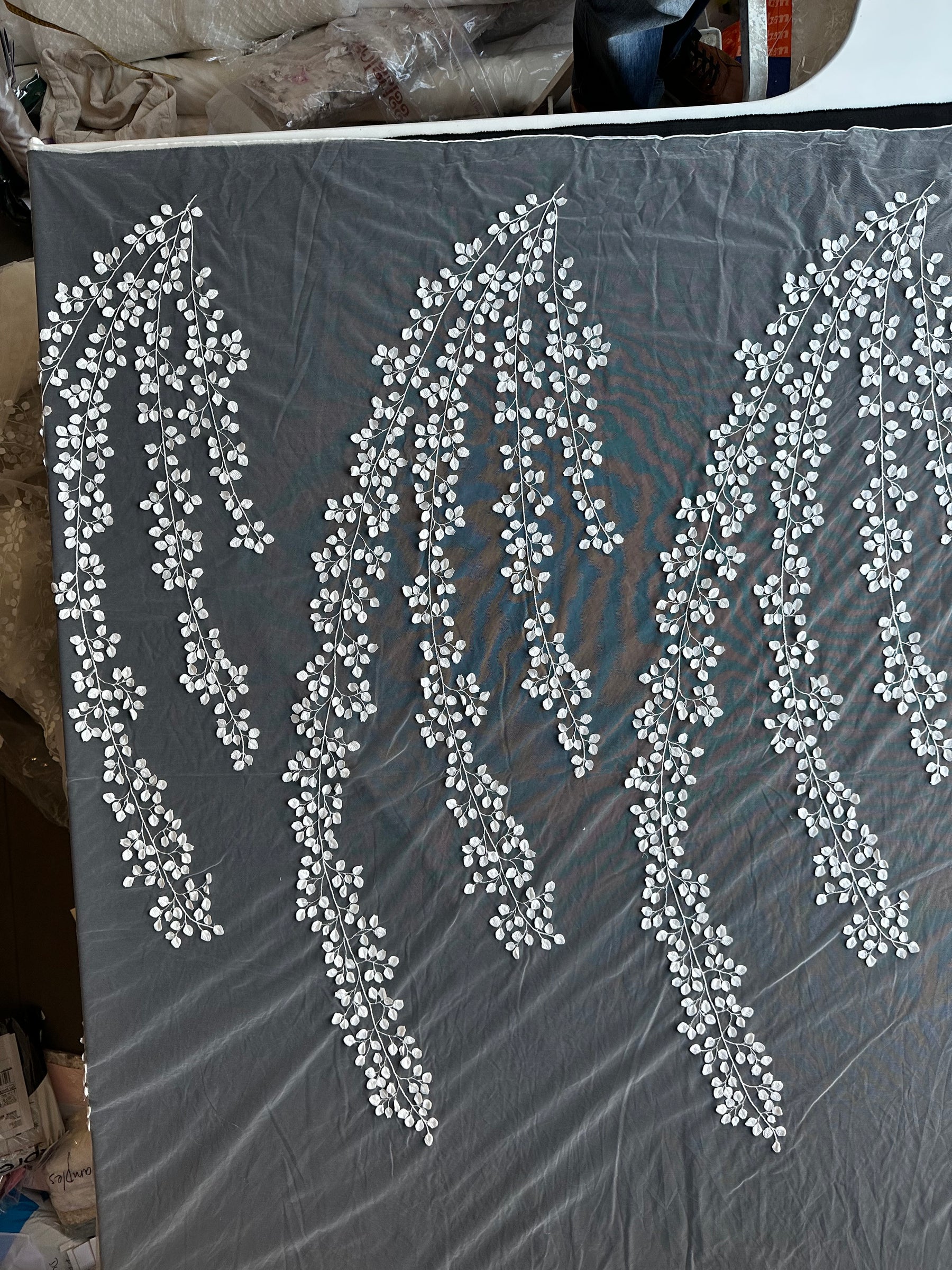 Ivory Embroidered Lace – EB5007