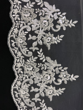 Garniture à sequins ivoire - T661