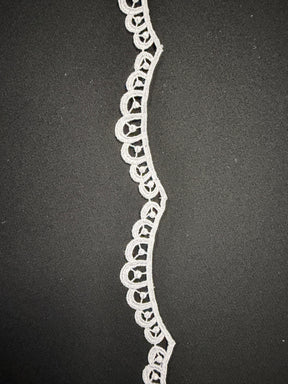 Garniture en guipure blanche - T641