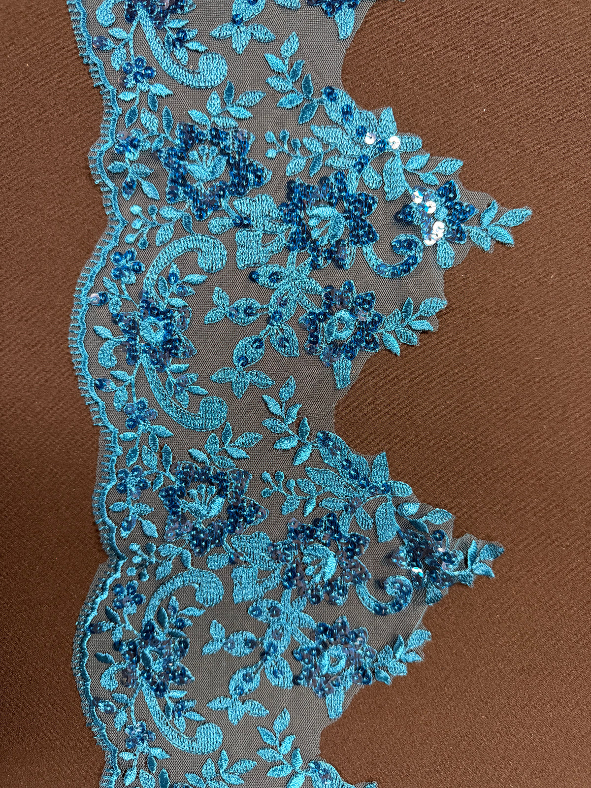 Ganse à sequins sarcelle - T661